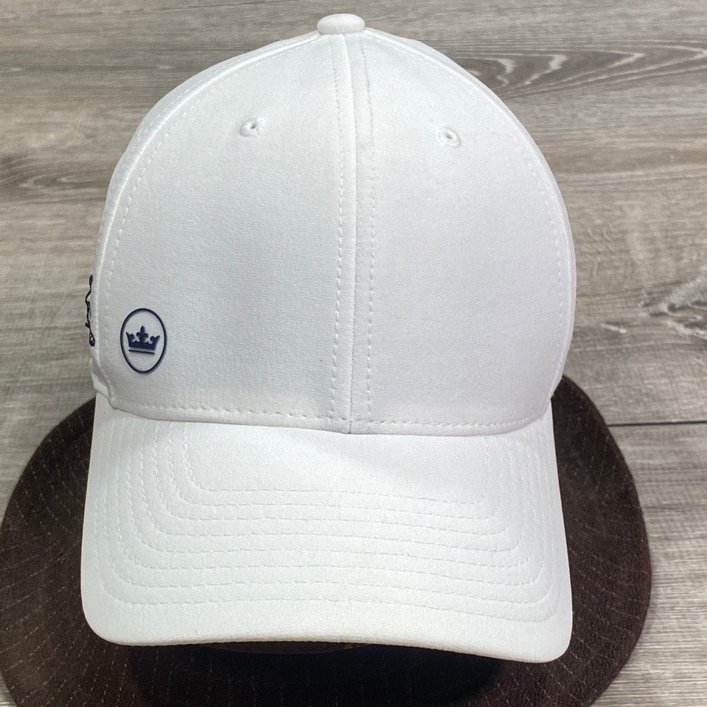 Peter Millar White Crown Logo Cap